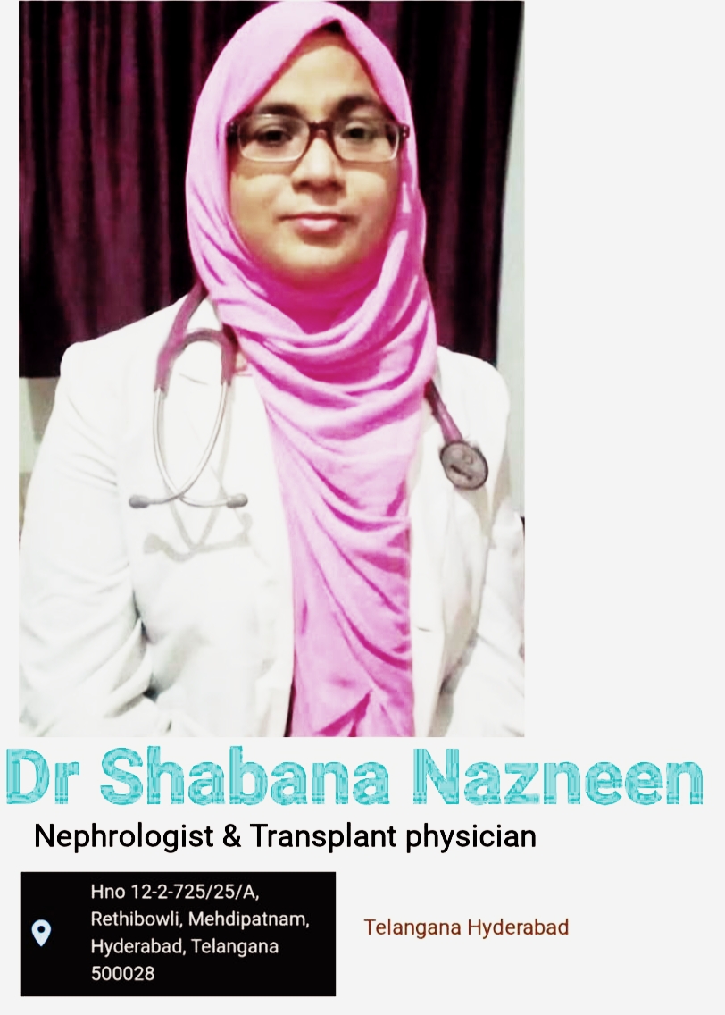 Doctor Shabana Nazneen One of the best Nephrologist Doctor in India Telangana Hyderabad